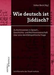 Cover von Wie deutsch ist Jiddisch?