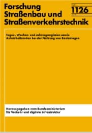 Cover von Tages-, Wochen- und Jahrgangslinien sowie Aufenthaltszeiten bei der Nutzung von Rastananlagen