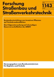 Cover von Bestandsentwicklung von invasiven Pflanzen auf Verkehrsnebenflächen