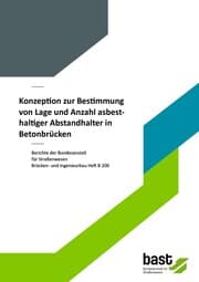 Cover von Konzeption zur Bestimmung von Lage und Anzahl asbesthaltiger Abstandhalter in Betonbrücken