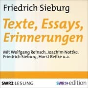Cover von Friedrich Sieburg - Texte, Essays, Erinnerungen