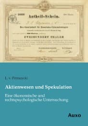 Cover von Aktienwesen und Spekulation