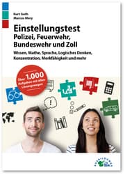 Cover von Einstellungstest Polizei, Feuerwehr, Bundeswehr und Zoll