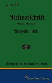 Cover von H. Dv. 12 Reitvorschrift 1926