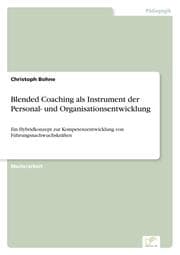 Cover von Blended Coaching als Instrument der Personal- und Organisationsentwicklung