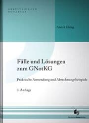 Cover von Fälle und Lösungen zum GNotKG