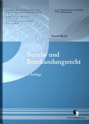 Cover von Berufs- und Beurkundungsrecht