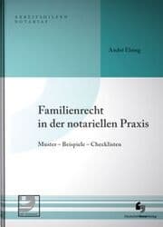 Cover von Familienrecht in der notariellen Praxis