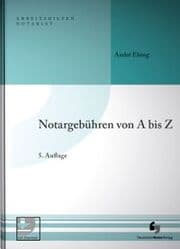 Cover von Notargebühren von A-Z
