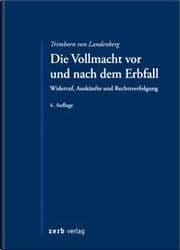 Cover von Die Vollmacht vor und nach dem Erbfall