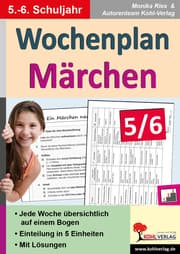 Cover von Wochenplan Märchen / Klasse 5-6