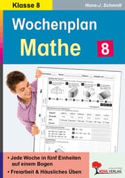 Cover von Wochenplan Mathe / Klasse 8