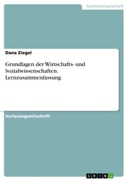 Cover von Grundlagen der Wirtschafts- und Sozialwissenschaften. Lernzusammenfassung