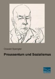 Cover von Preussentum und Sozialismus