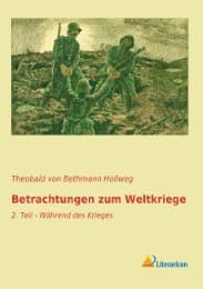 Cover von Betrachtungen zum Weltkriege