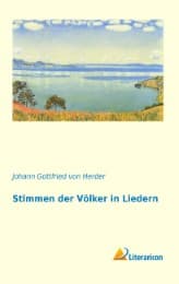 Cover von Stimmen der Völker in Liedern