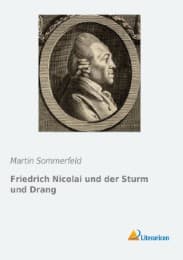 Cover von Friedrich Nicolai und der Sturm und Drang
