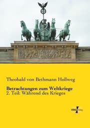 Cover von Betrachtungen zum Weltkriege