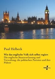 Cover von Wie das englische Volk sich selbst regiert