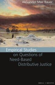 Cover von Empirical Studies on Questions of Need-Based Distributive Justice