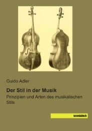 Cover von Der Stil in der Musik