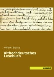 Cover von Althochdeutsches Lesebuch
