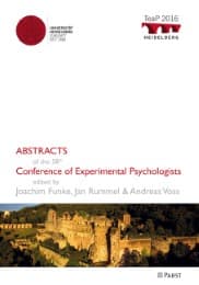 Cover von TeaP 2016 - Abstracts of the 58th Conference of Experimental Psychologists