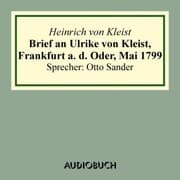 Cover von Brief an Ulrike von Kleist, Frankfurt a. d. Oder, Mai 1799