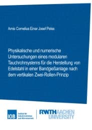 Cover von Physikalische und numerische Untersuchungen eines modularen Tauchrohrsystems für die Herstellung von Edelstahl in einer Bandgießanlage nach dem vertikalen Zwei-Rollen-Prinzip