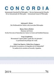 Cover von Concordia - Internationale Zeitschrift für Philosophie Heft 76
