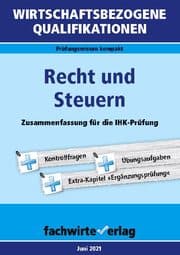 Cover von Wirtschaftsbezogene Qualifikationen: Recht und Steuern