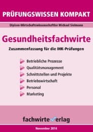Cover von Gesundheitsfachwirte