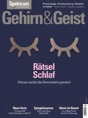 Cover von Gehirn&Geist 4/22 - Rätsel Schlaf