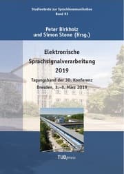 Cover von Elektronische Sprachsignalverarbeitung 2019
