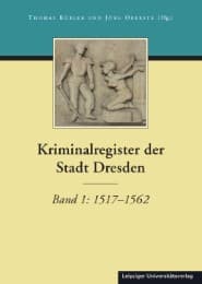 Cover von Kriminalregister der Stadt Dresden 1