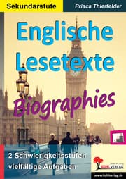 Cover von Englische Lesetexte/Biographies