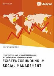 Cover von Existenzgründung im Social Management. Perspektiven und Herausforderungen bei Gründungen im Nebengewerbe