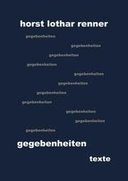 Cover von gegebenheiten