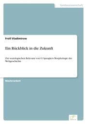 Cover von Ein Rückblick in die Zukunft