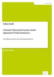 Cover von Schnell Chinesisch lernen dank Japanisch-Vorkenntnissen