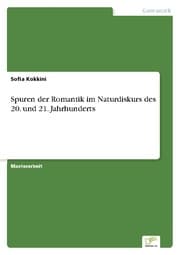 Cover von Spuren der Romantik im Naturdiskurs des 20. und 21. Jahrhunderts