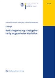 Cover von Rechtsbegrenzung arbeitgeberseitig angeordneter Mediation