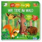 Cover von Puzzlekettenbuch - Wir Tiere im Wald