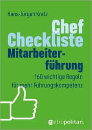 Cover von Chef-Checkliste Mitarbeiterführung