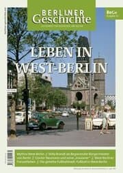 Cover von Berliner Geschichte - Zeitschrift für Geschichte und Kultur