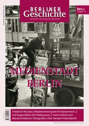 Cover von Berliner Geschichte - Zeitschrift für Geschichte und Kultur