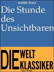 Cover von Die Stunde des Unsichtbaren