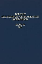 Cover von Bericht der Römisch-Germanischen Kommission 96/2015