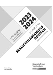 Cover von Sicher zum Realschulabschluss Deutsch Baden-Württemberg 2023 und 2024
