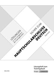 Cover von Sicher zum Hauptschulabschluss Deutsch Saarland